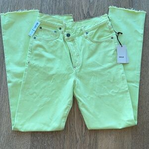 NWT Neon AGolde Jeans